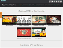 Tablet Screenshot of grandbeats.com